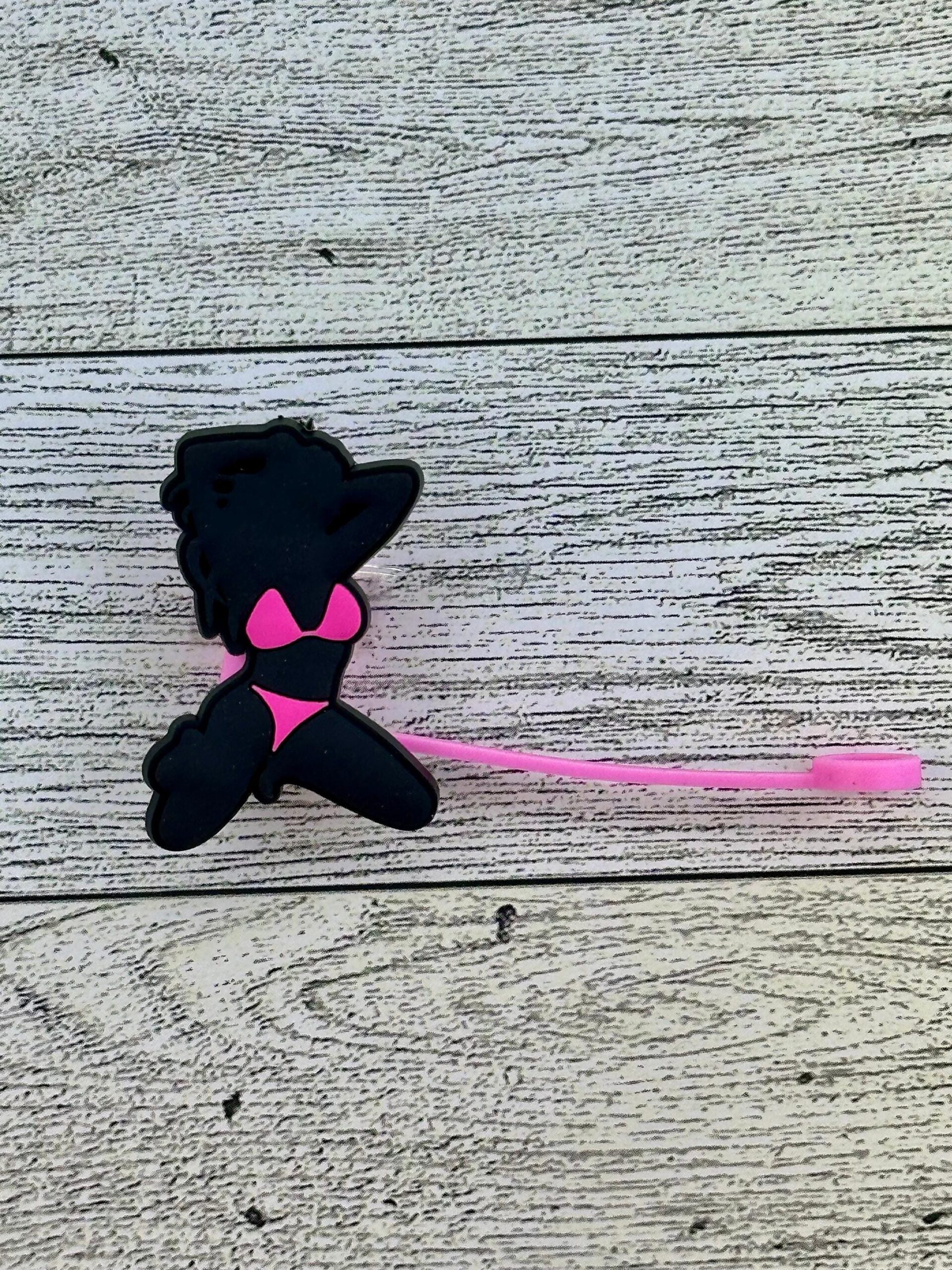 Pink Bikini Women Straw Toppers - Image 4