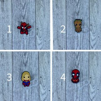 Marvel Inspired Straw Toppers