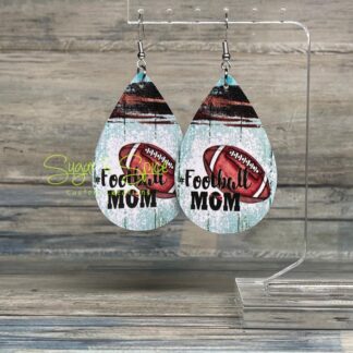 Faux Leather Sport Earrings