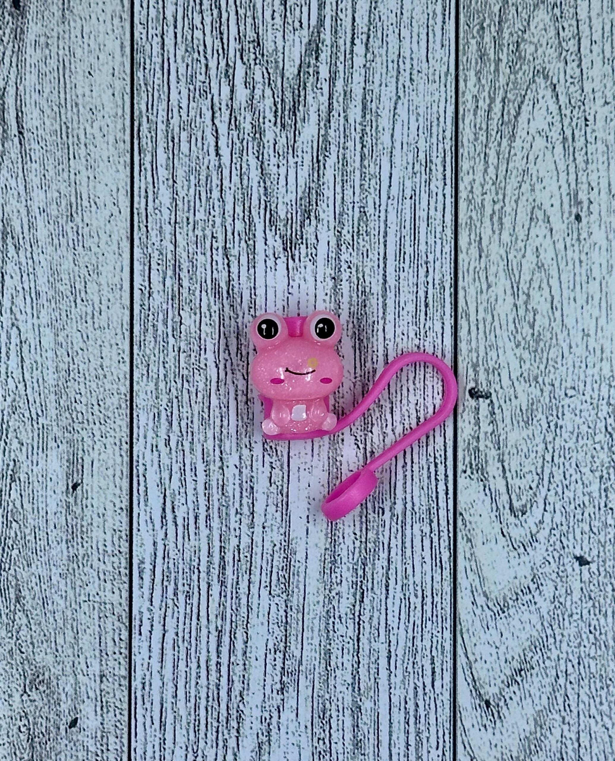 Resin Frog Straw Toppers