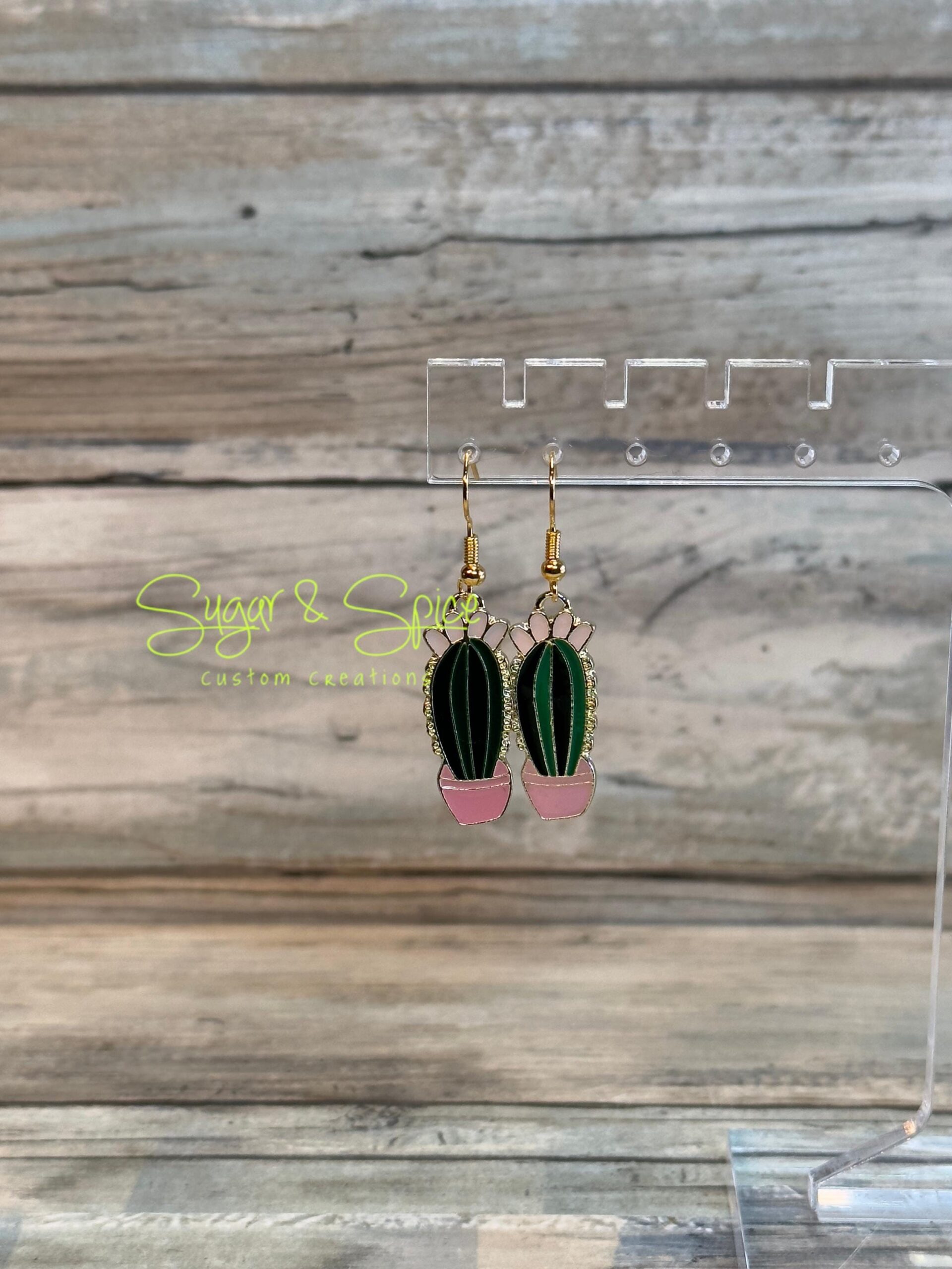 Succulent/ Cacti Earrings - Image 3