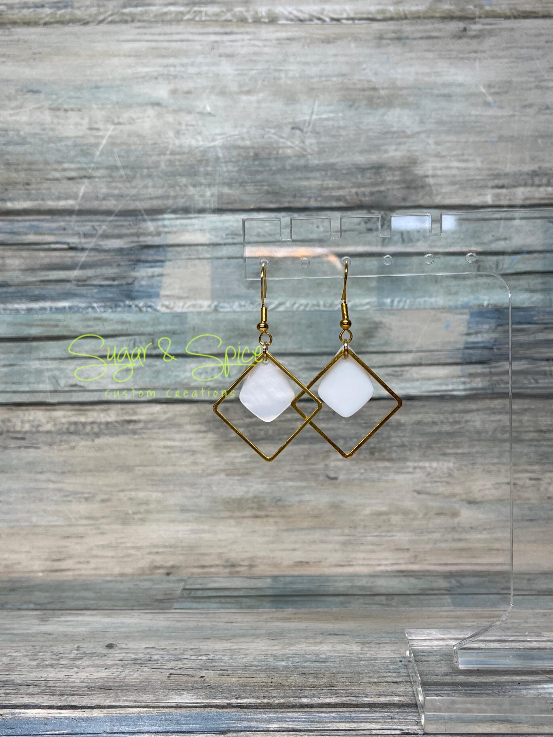 Geometric Shape Earrings - Image 3