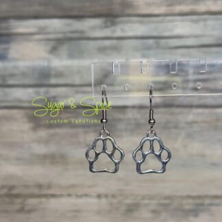 Hollow Paw Print Earrings