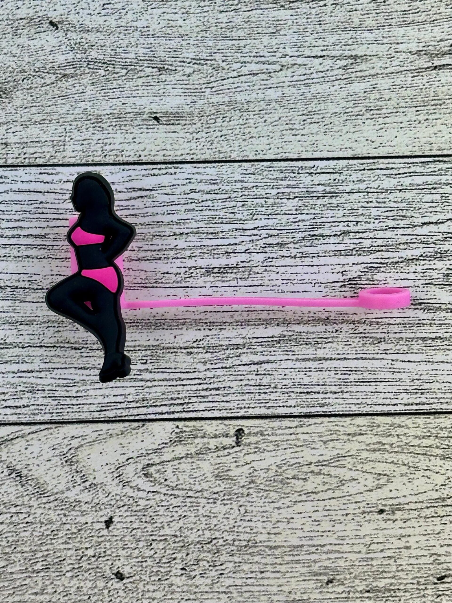 Pink Bikini Women Straw Toppers - Image 5