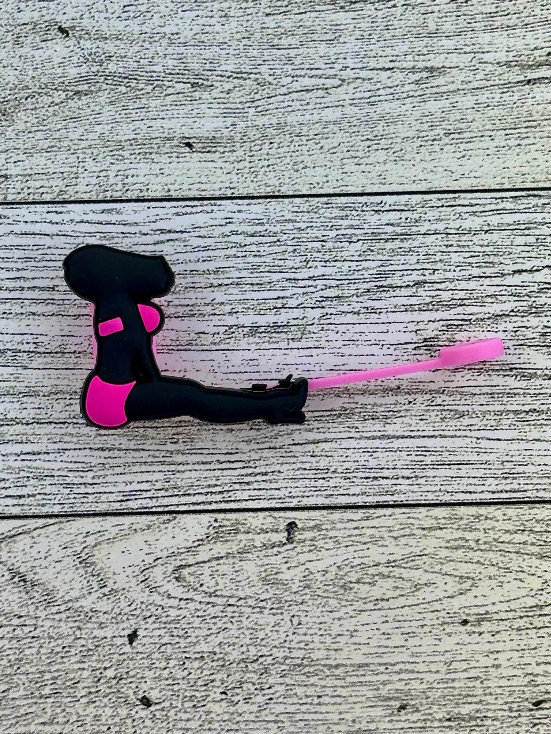 Pink Bikini Women Straw Toppers - Image 3