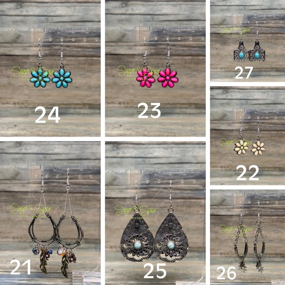 Various Western Earrings - Image 4