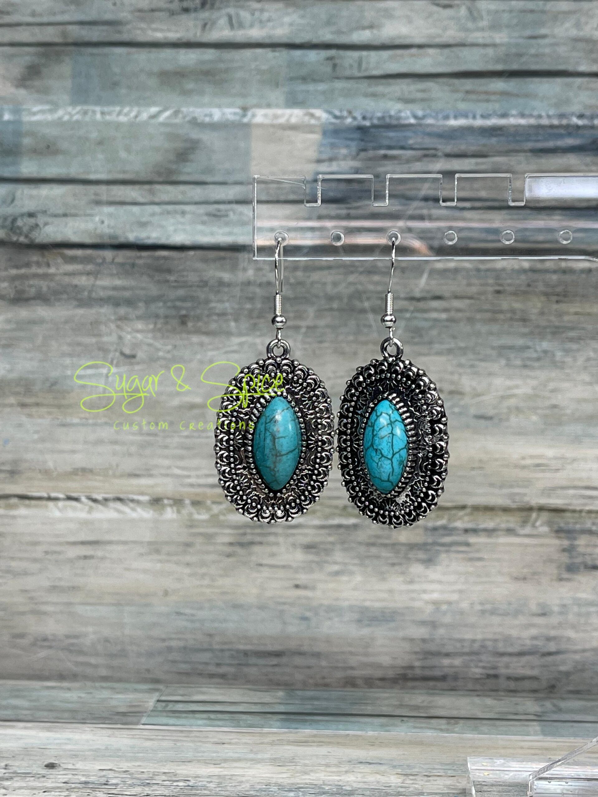 Turquoise Necklaces and Earrings - Image 2