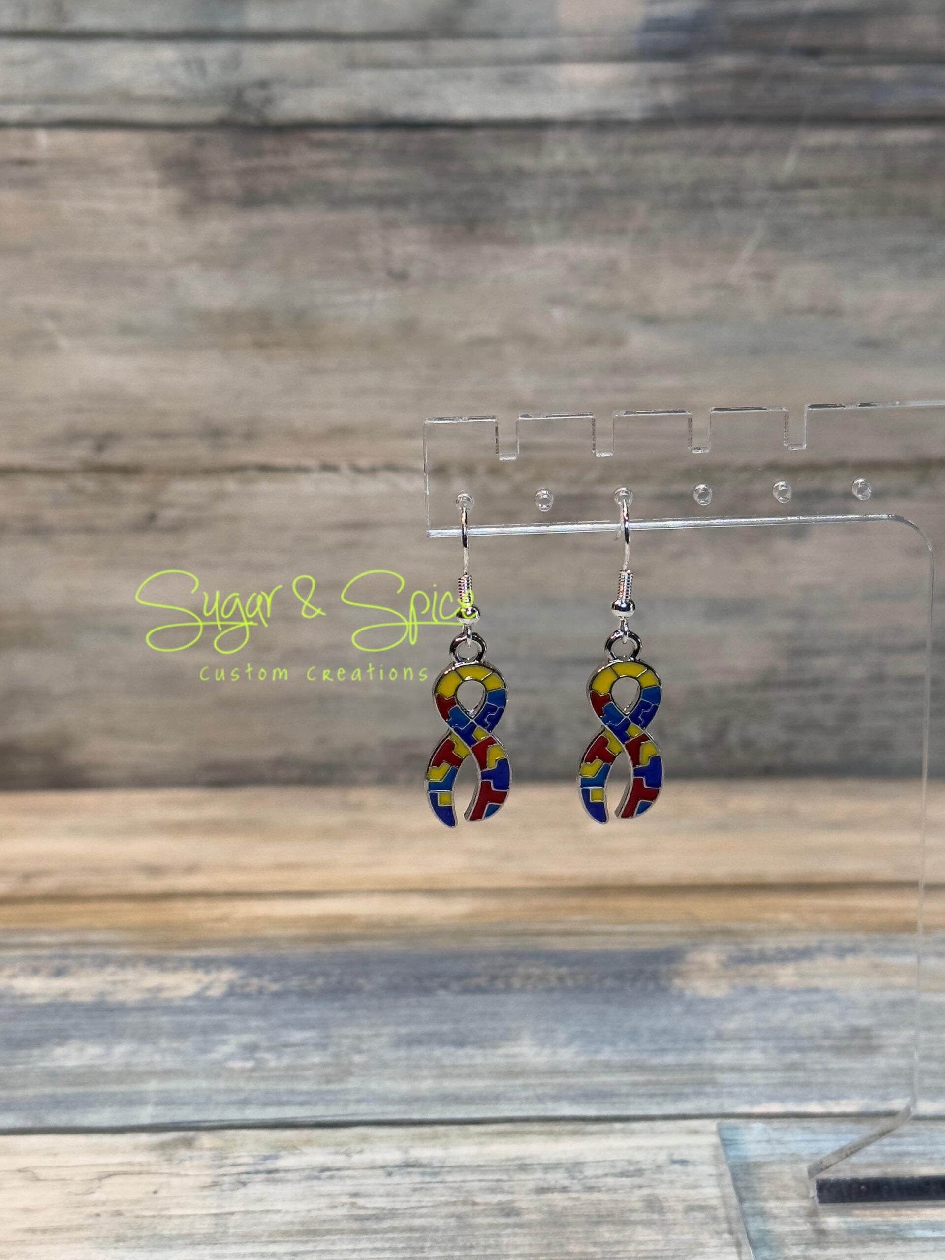 Autism Charm Earrings - Image 2