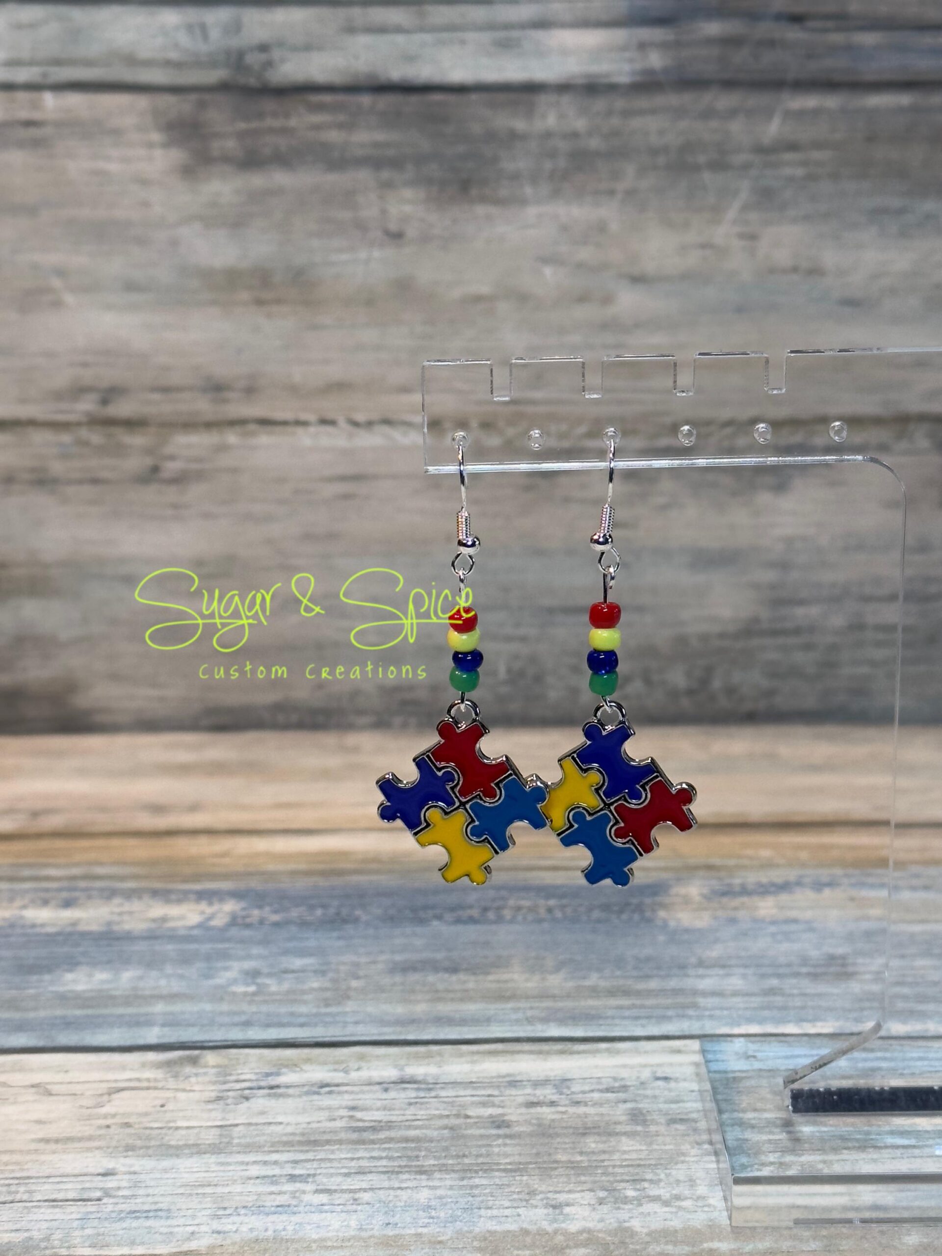 Autism Charm Earrings - Image 3