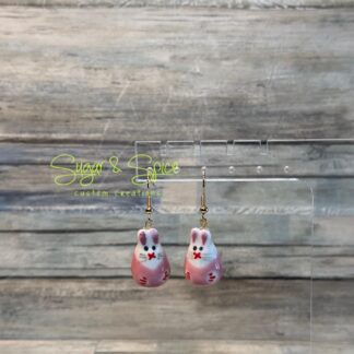 Ceramic Bunny Earrings