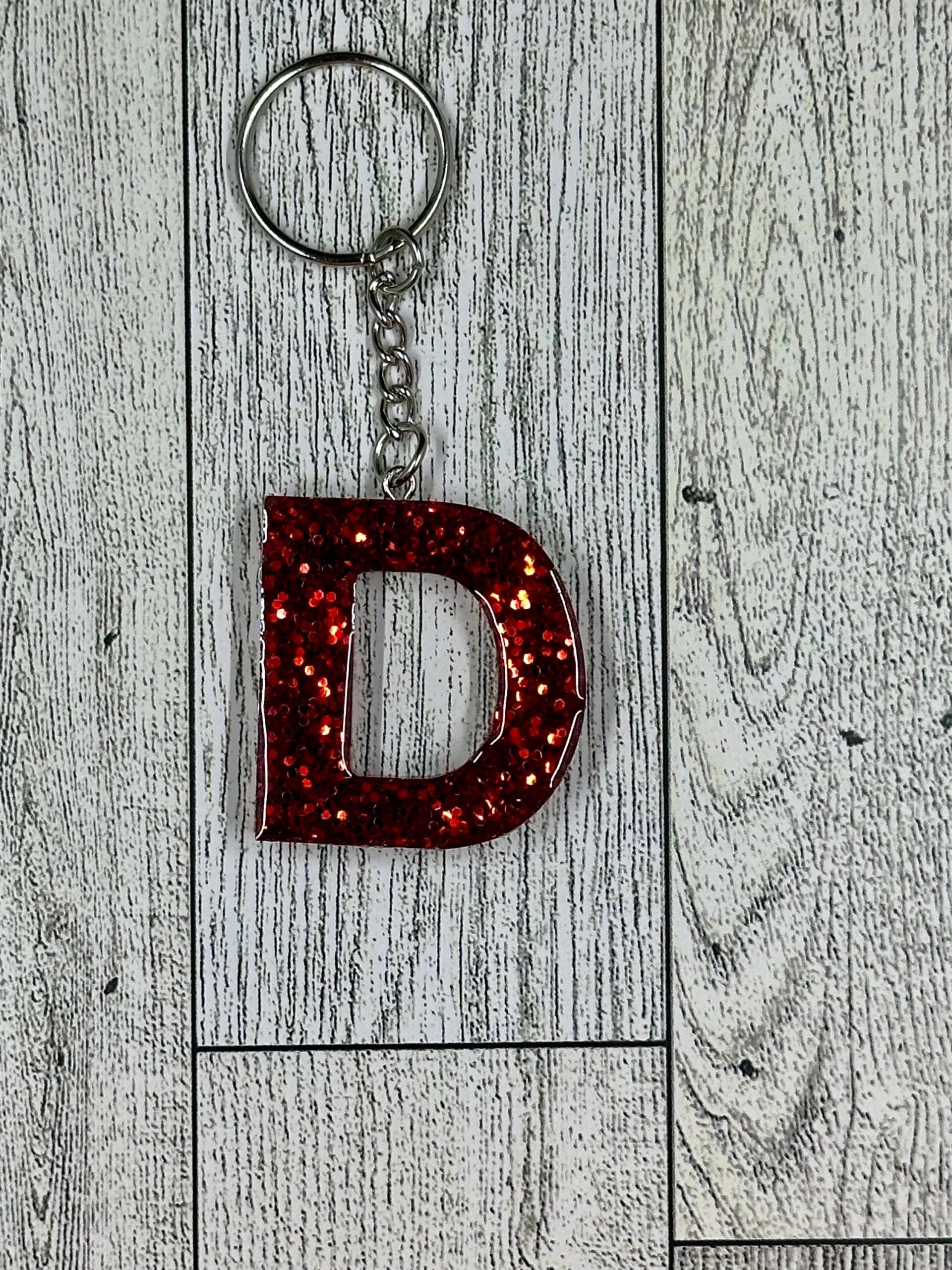 Resin Letter Keychains - Image 2