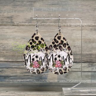Faux Leather Sport Earrings