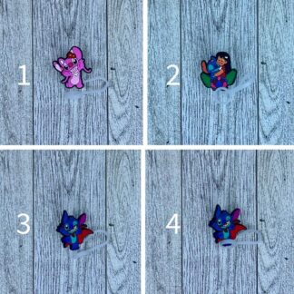 Blue Dog Straw Toppers Set 3