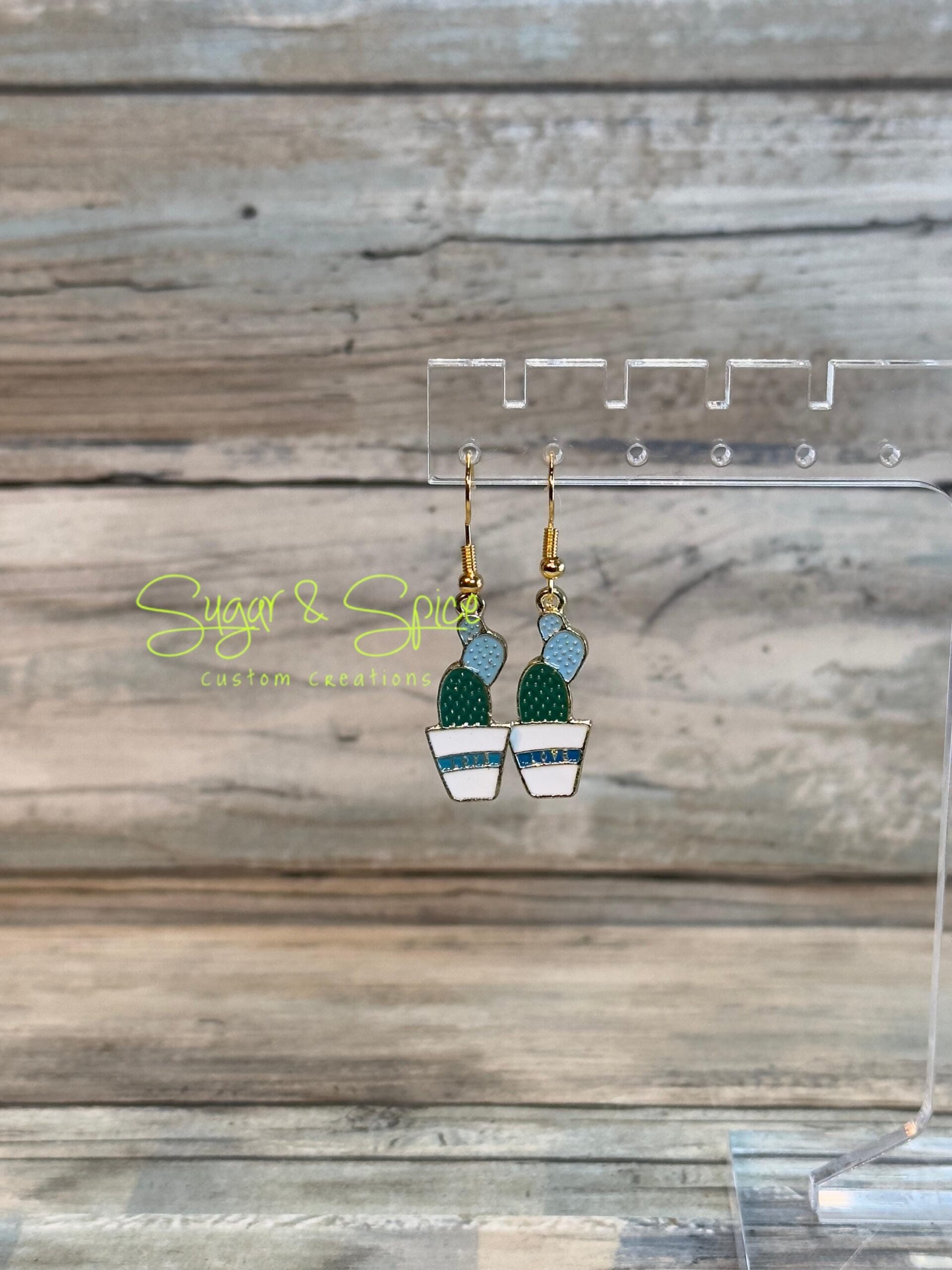 Succulent/ Cacti Earrings - Image 5