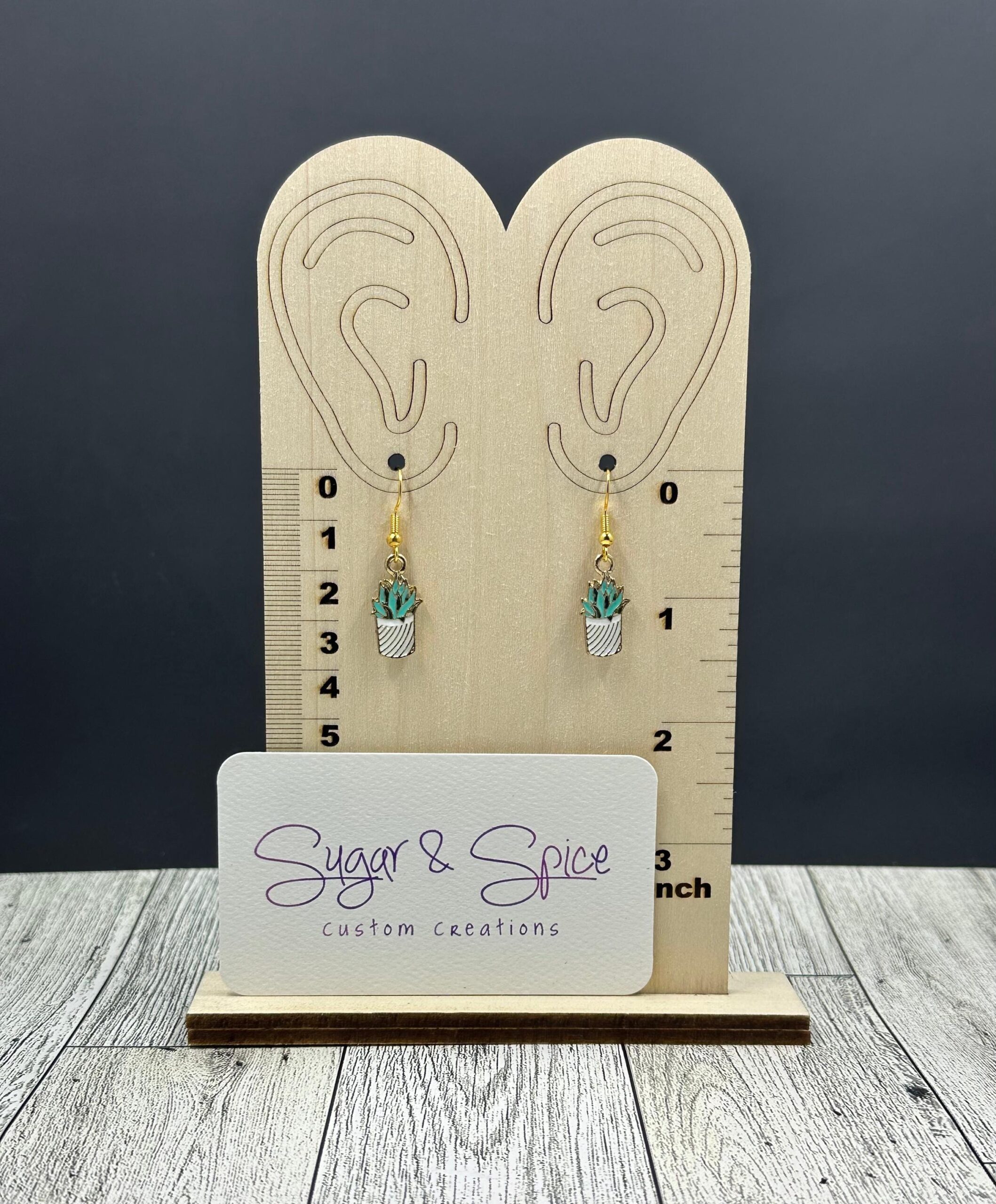 Succulent/ Cacti Earrings - Image 6