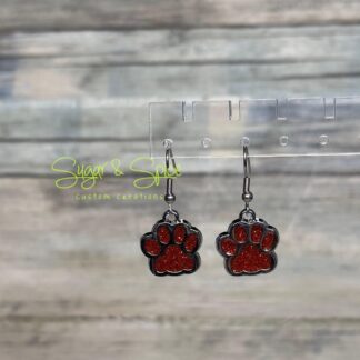 Shiny Dog Paw Prints
