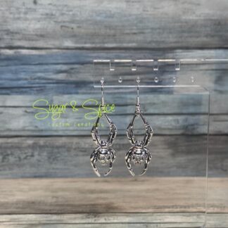 Silver Dangle Halloween Earrings