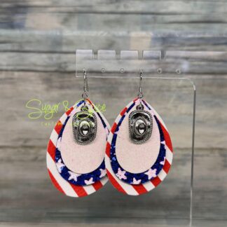 Americana Teardrop Earrings