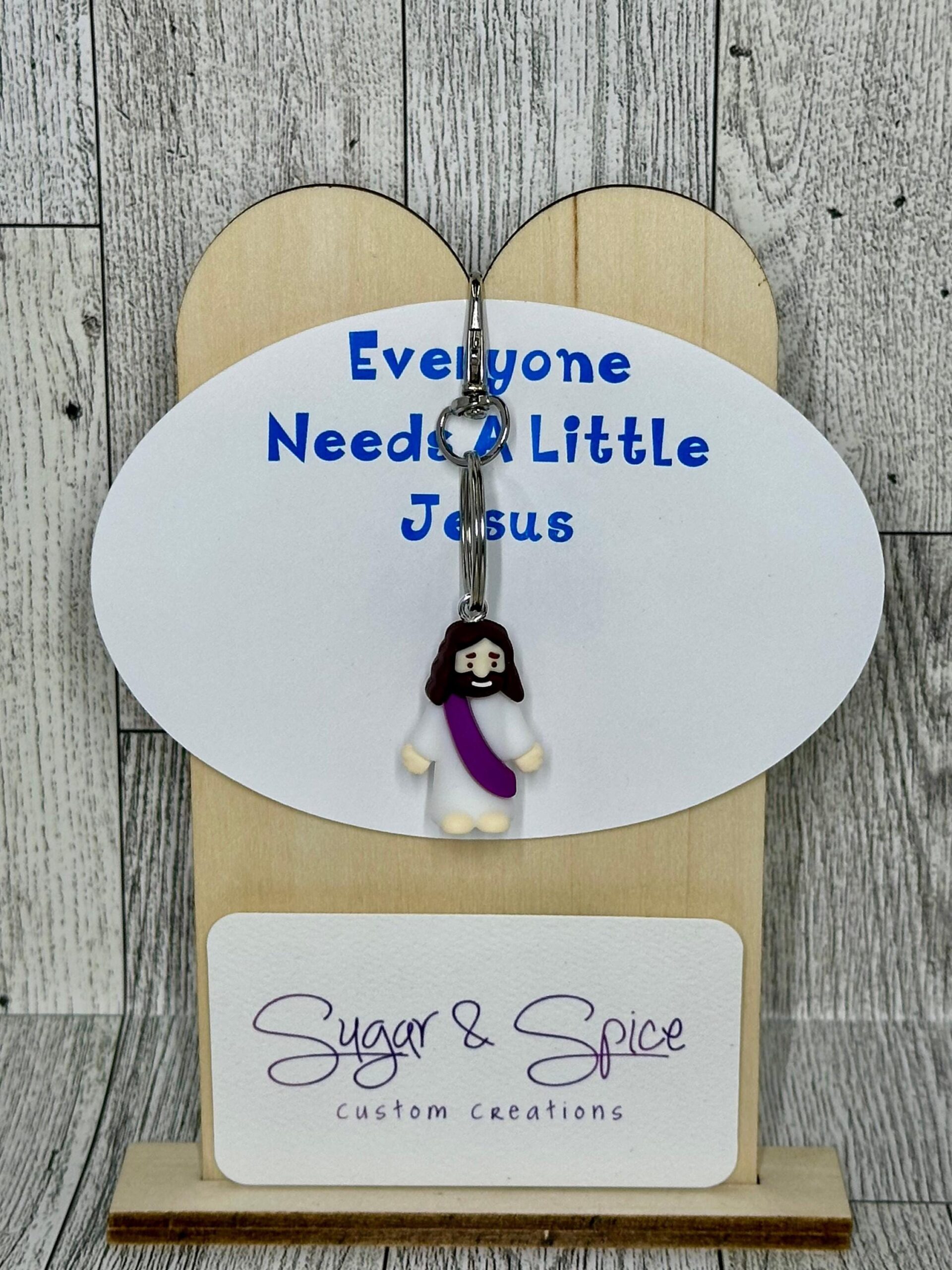 Everyone Needs A Little Jesus Keychains - Image 5
