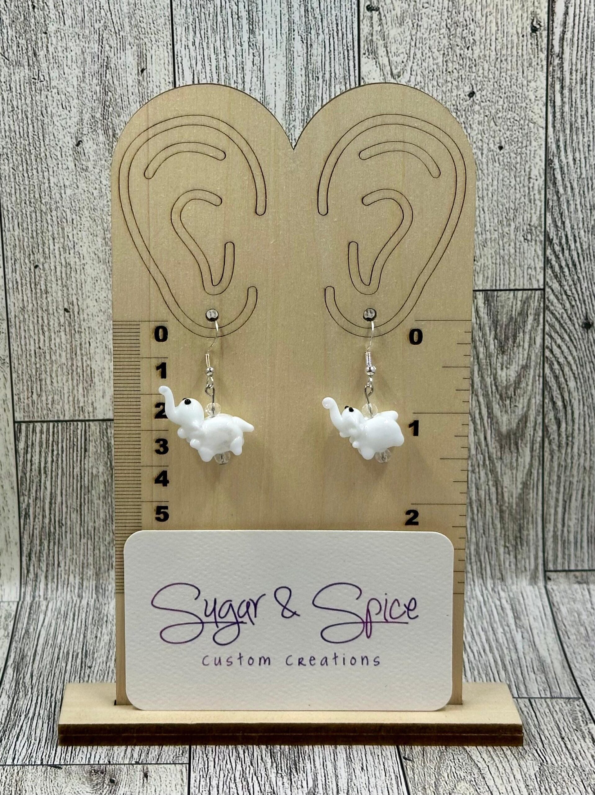 Elephant Earrings (glass) - Image 2