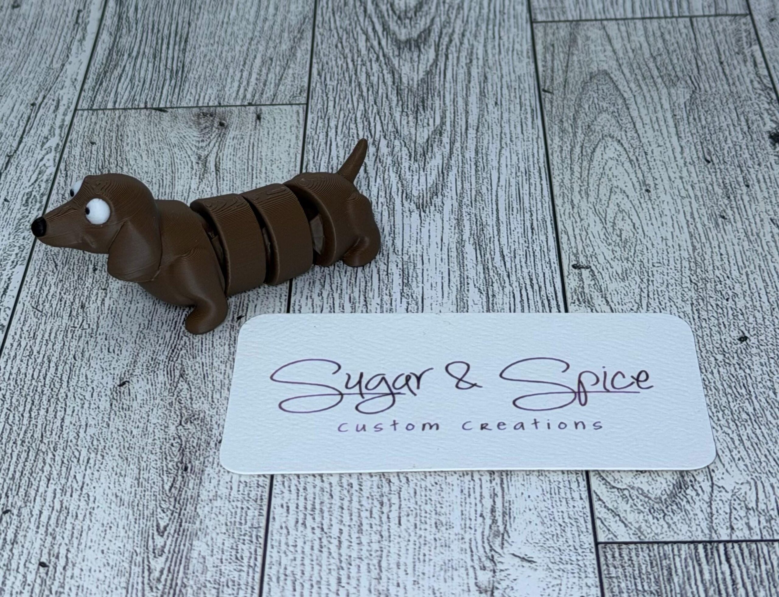 3D Fidget Weenie Dog