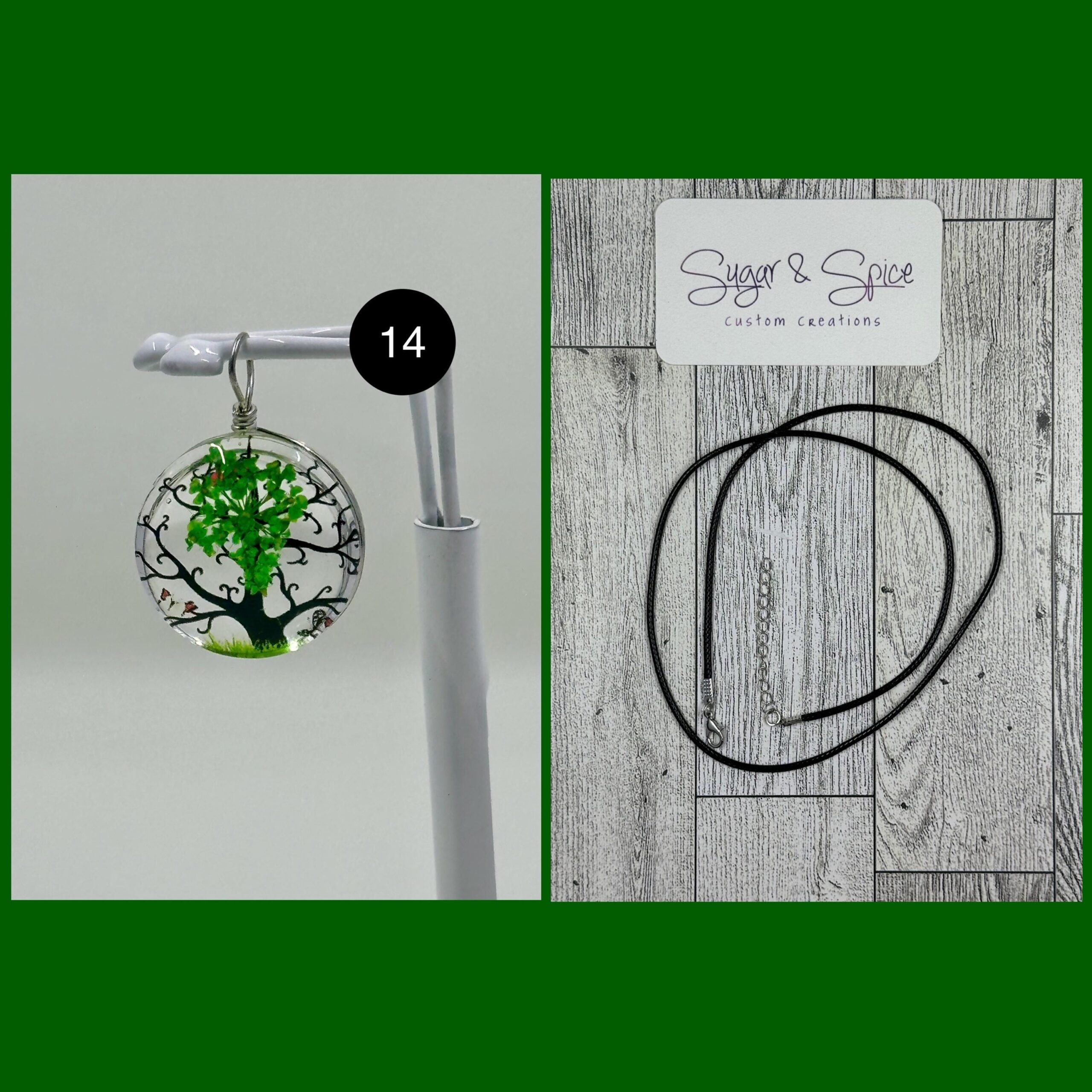 Pressed Dried Flower Charm Necklaces Set 1 - Image 11