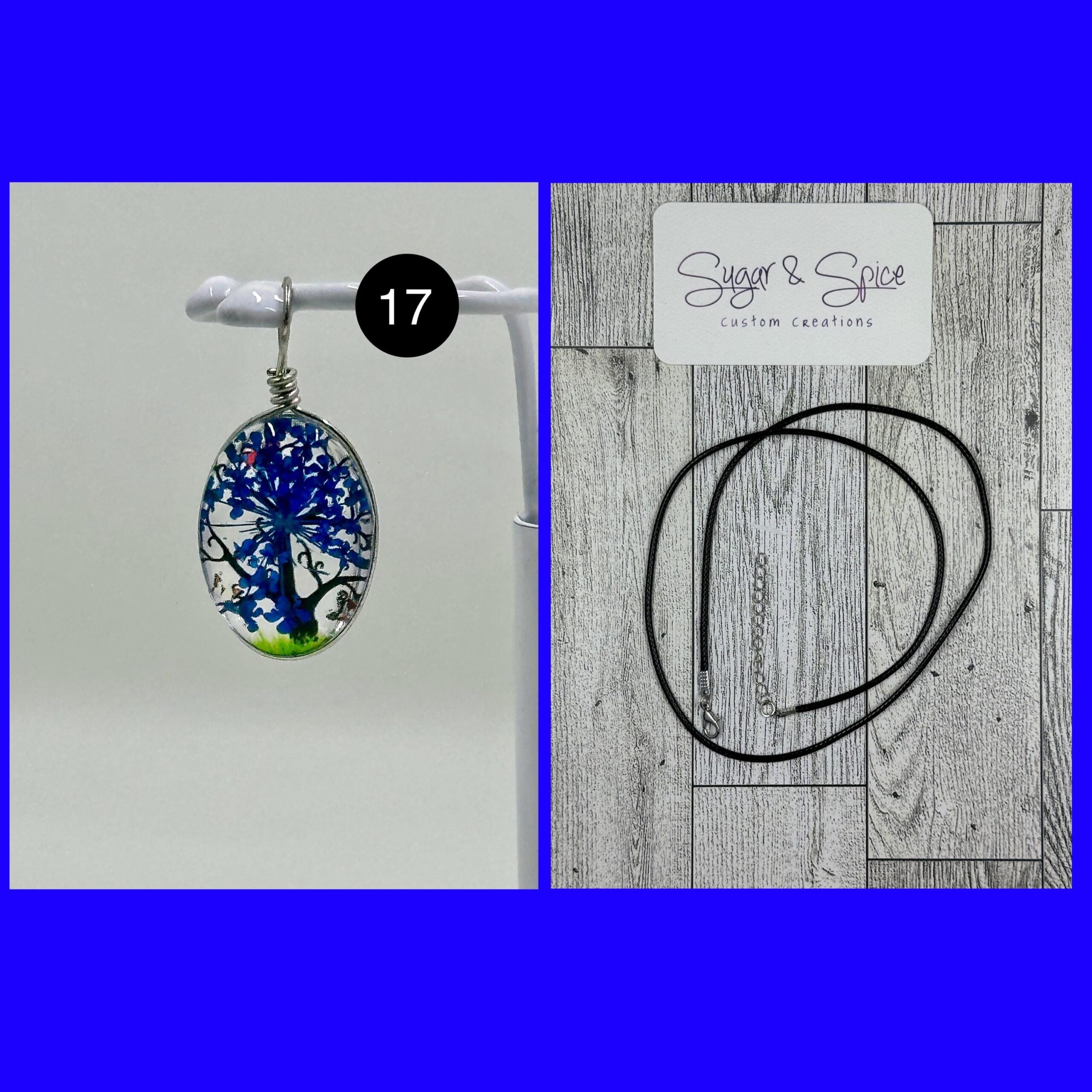 Pressed Dried Flower Charm Necklaces Set 1 - Image 13