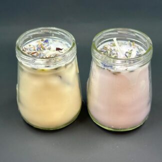 Small Handmade Lavender Rose Soy Candle