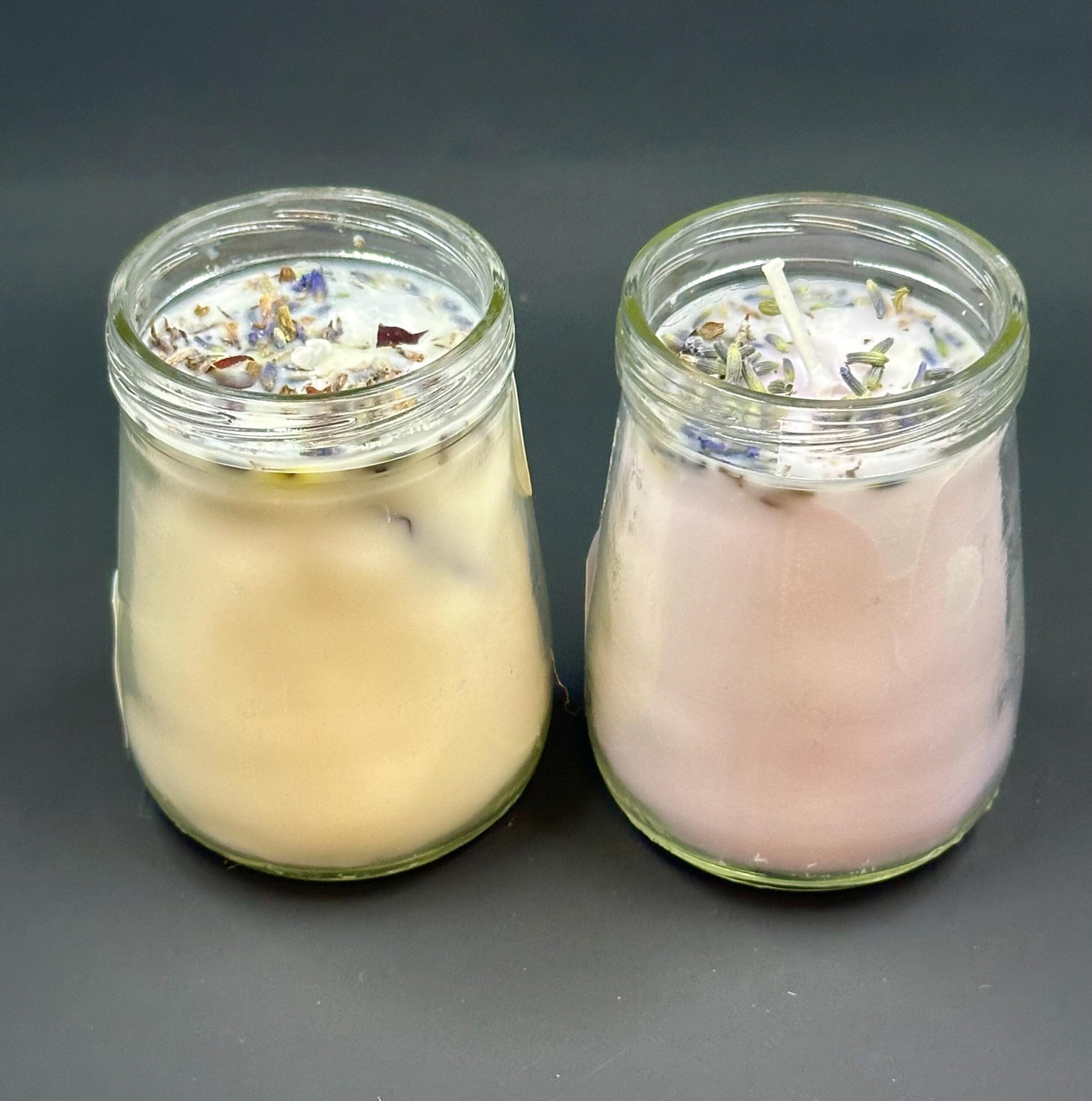 Small Handmade Lavender Rose Soy Candle