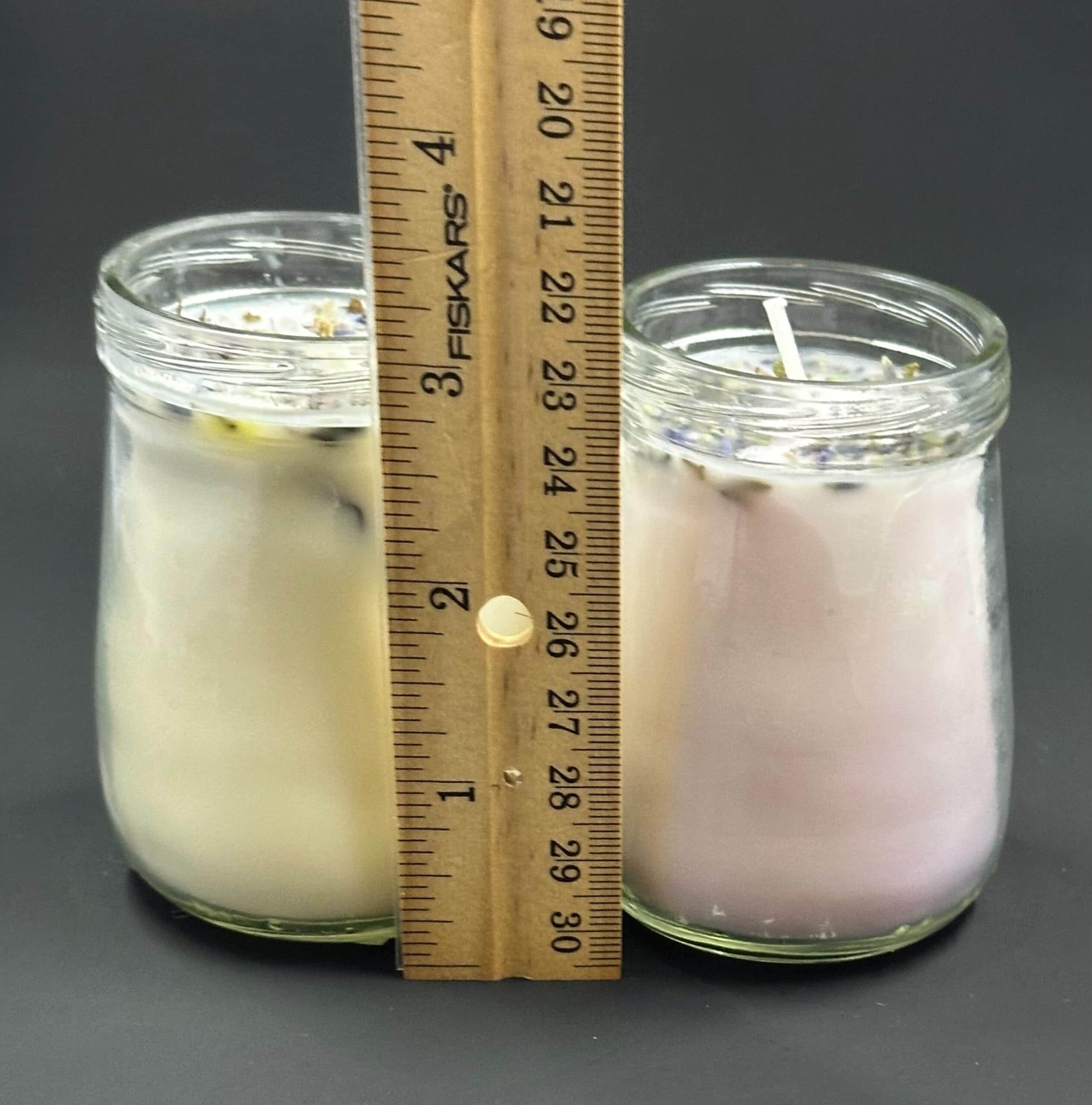 Small Handmade Lavender Rose Soy Candle - Image 2