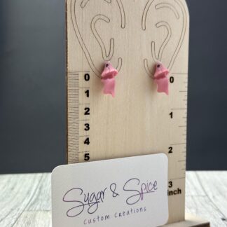 Clay Animal Ear Biters Stud Earrings