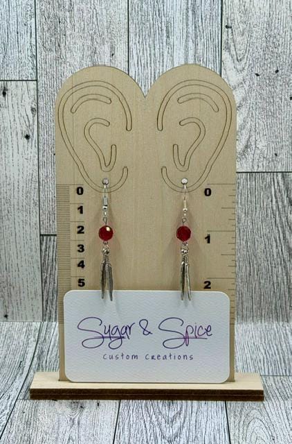 Unique Double Feather Earrings