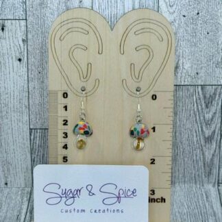 Colorful Mushroom Earrings
