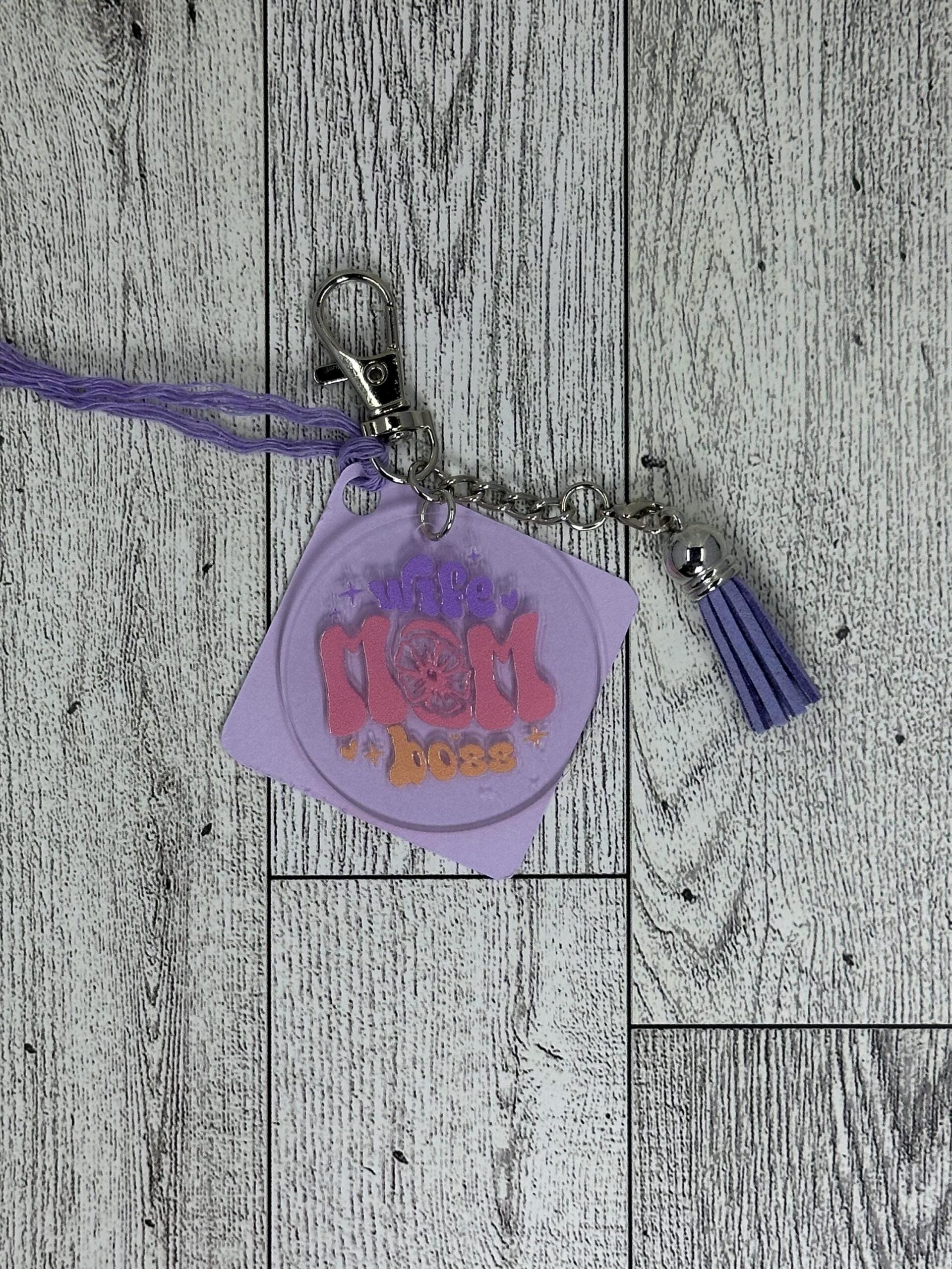 Mom Keychain w/ Tassel - Image 3