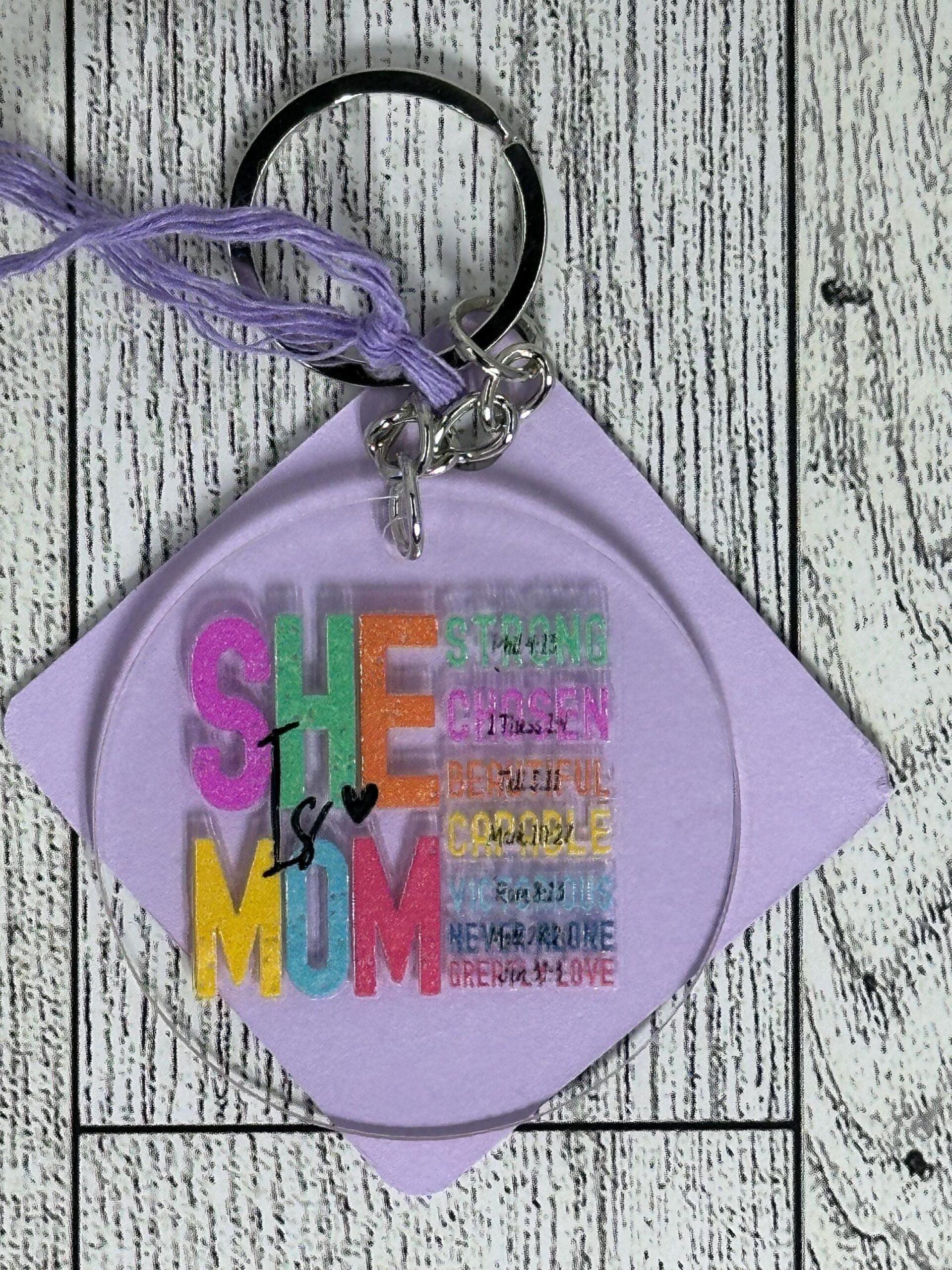 Mom Keychain w/ Tassel - Image 4