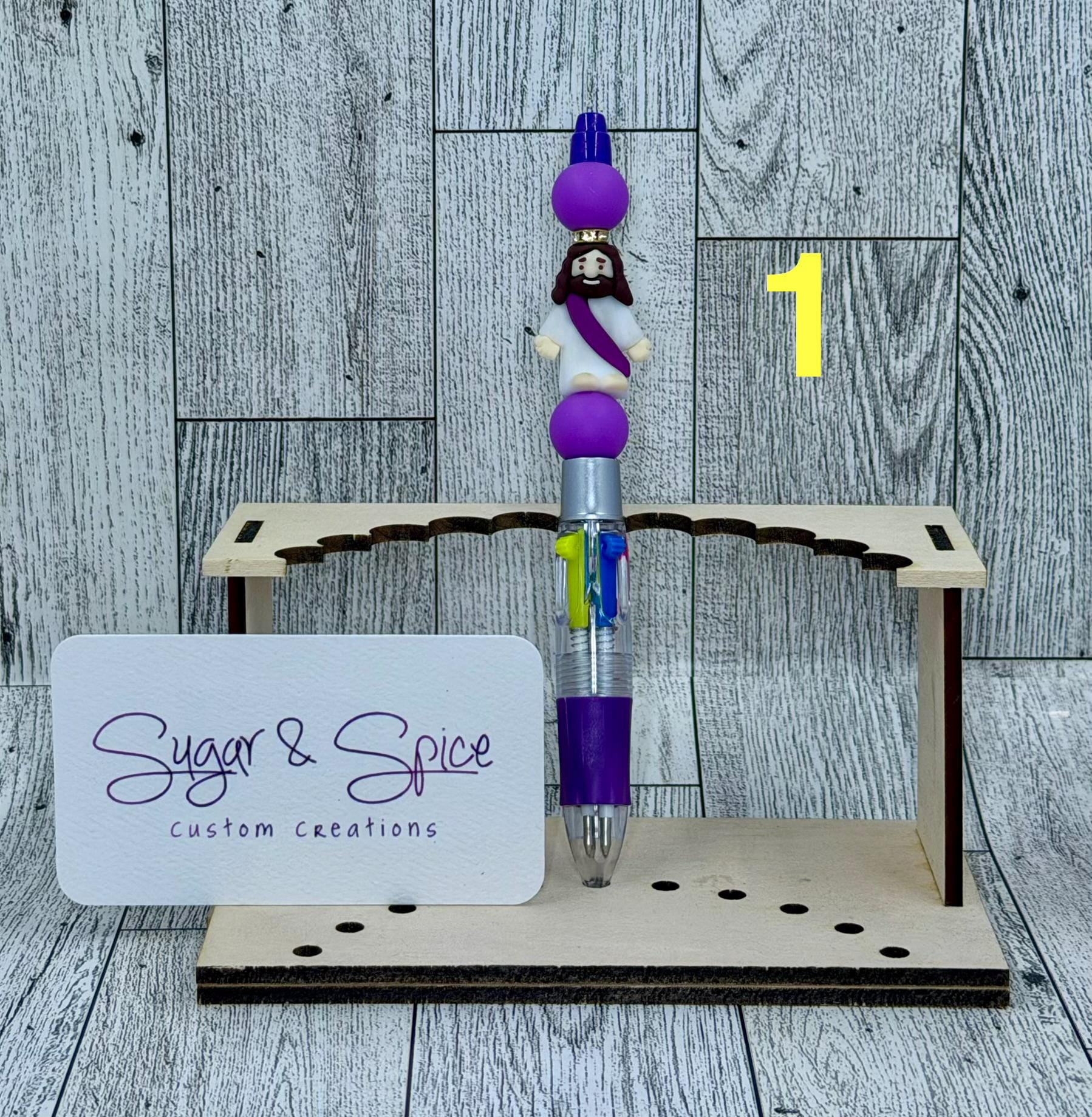 Custom Mini Jesus Focal Bead Pen
